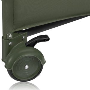 Lionelo JASMIN EASY FOLD ceļojumu gulta krāsa GREEN OLIVE