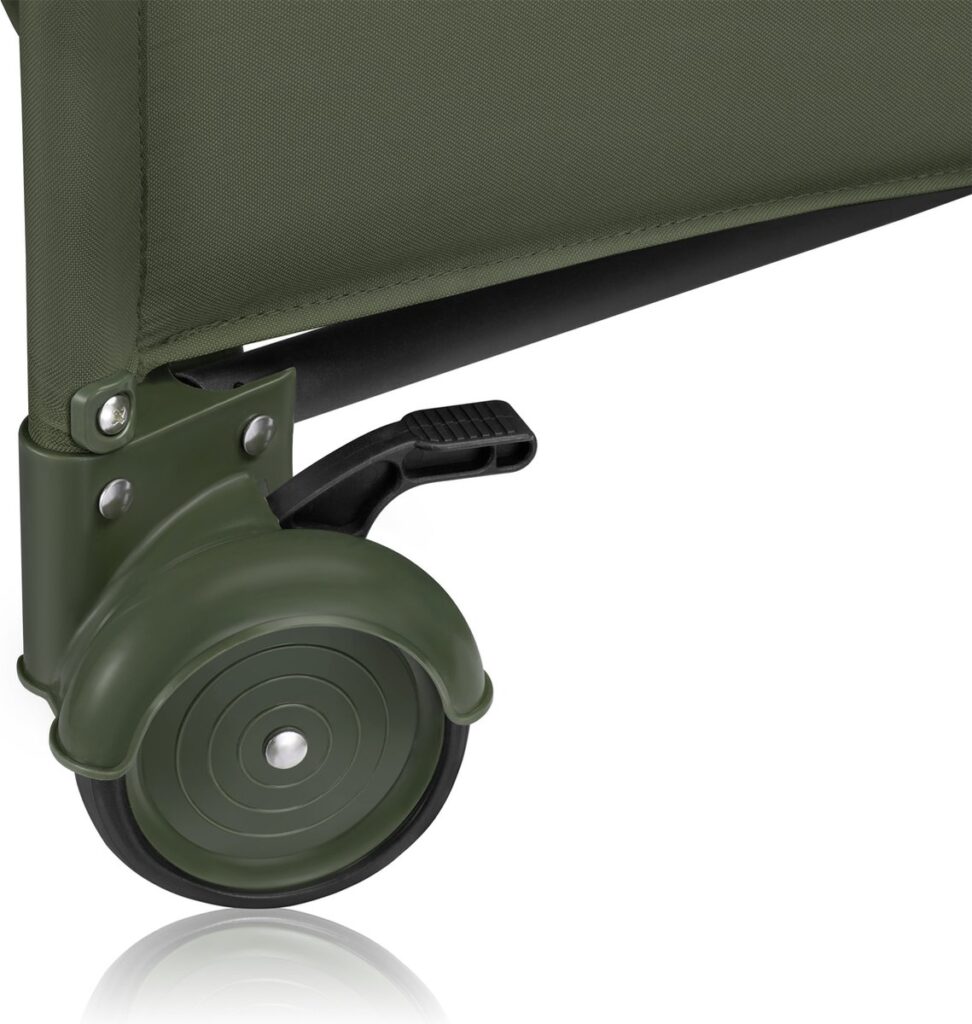 Lionelo JASMIN EASY FOLD ceļojumu gulta krāsa GREEN OLIVE