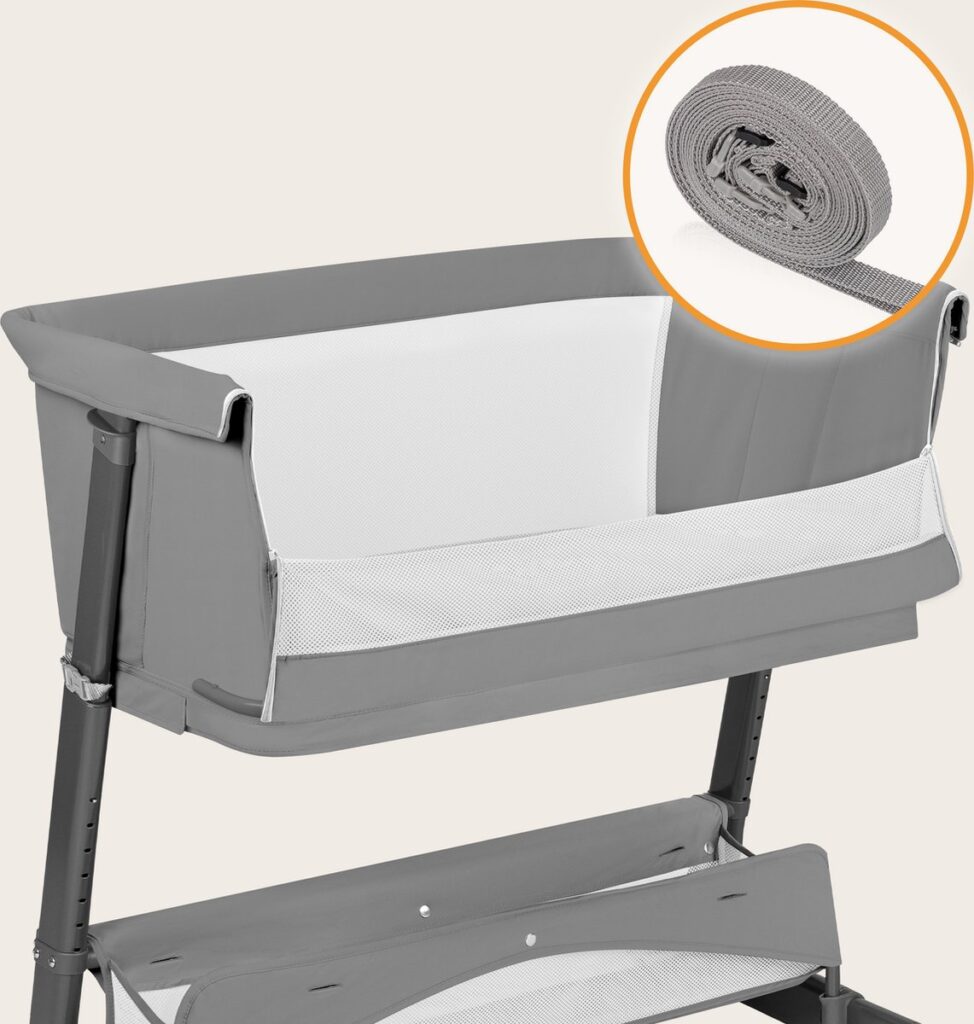 Lionelo THOMI PLUS ceļojumu gulta krāsa GREY CONCRETE