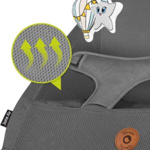 Lionelo JUNE AIR mazuļu šūpuļkrēsliņš krāsa GREY GRAPHITE