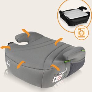 Lionelo Luuk I-Size auto paliktnis bērniem 125-150cm krāsa Grey