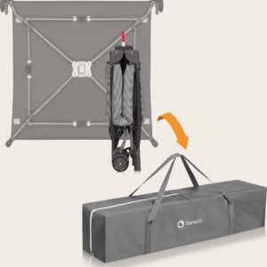 Lionelo BONNIE rotaļu manēža krāsa GREY SCANDI