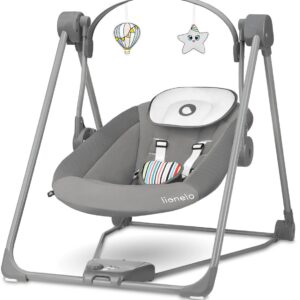 Lionelo OTTO mazuļu šūpuļkrēsliņš krāsa COZY GREY