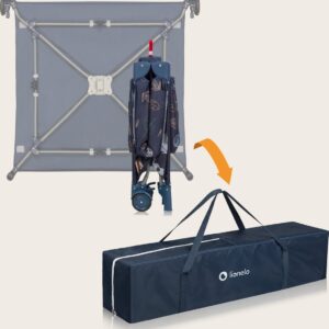 Lionelo BONNIE rotaļu manēža krāsa BLUE NAVY