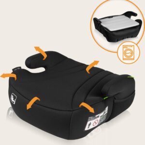 Lionelo Luuk I-Size auto paliktnis bērniem 125-150cm krāsa Black