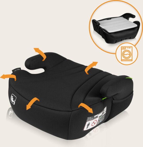 Autokreslini.lv | Luuk I-Size auto paliktnis bērniem 125-150cm krāsa Black bilde #13
