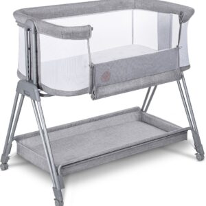 Lionelo LUNA mazuļu gultiņa krāsa GREY CONCRETE