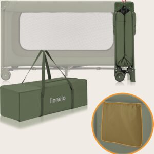 Lionelo JASMIN EASY FOLD ceļojumu gulta krāsa GREEN OLIVE
