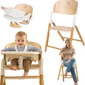 Lionelo CELIA barošanas krēsls bērniem krāsa WHITE NATURAL WOOD
