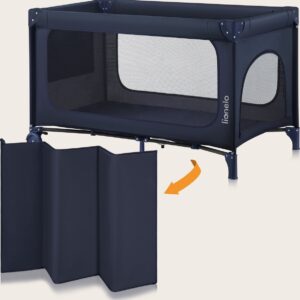 Lionelo JASMIN EASY FOLD ceļojumu gulta krāsa BLUE NAVY