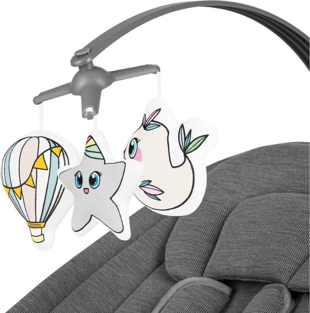 Lionelo BLOSSOM mazuļu šūpuļkrēsliņš krāsa GREY CONCRETE