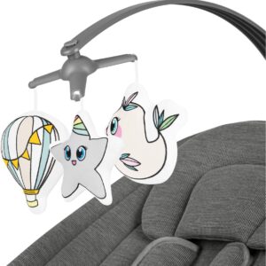 Lionelo BLOSSOM mazuļu šūpuļkrēsliņš krāsa GREY CONCRETE