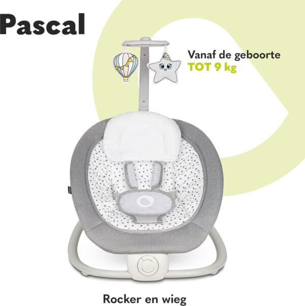 Autokreslini.lv | PASCAL mazuļu šūpuļkrēsliņš krāsa GREY SCANDI bilde #33