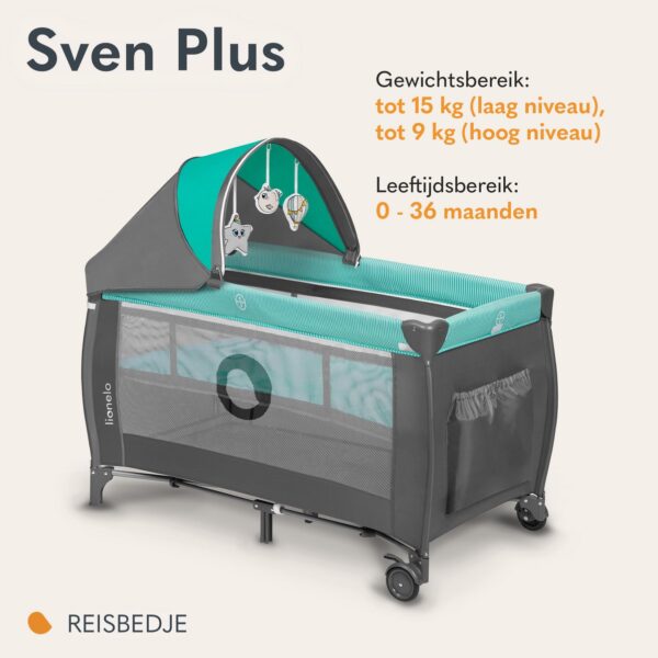 Autokreslini.lv | SVEN PLUS ceļojumu gulta krāsa TURQUOISE/GREY bilde #19