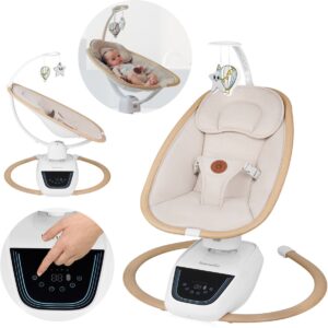 Lionelo OLIVIA mazuļu šūpuļkrēsliņš krāsa BEIGE NATURAL