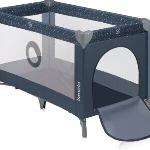 Lionelo STEFI ceļojumu gulta krāsa BLUE GREY