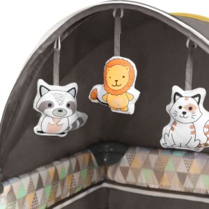 Lionelo SVEN PLUS ceļojumu gulta krāsa YELLOW SCANDI