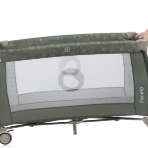 Lionelo SVEN PLUS ceļojumu gulta krāsa BEIGE OLIVE