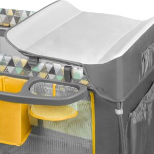 Lionelo SVEN PLUS ceļojumu gulta krāsa YELLOW SCANDI