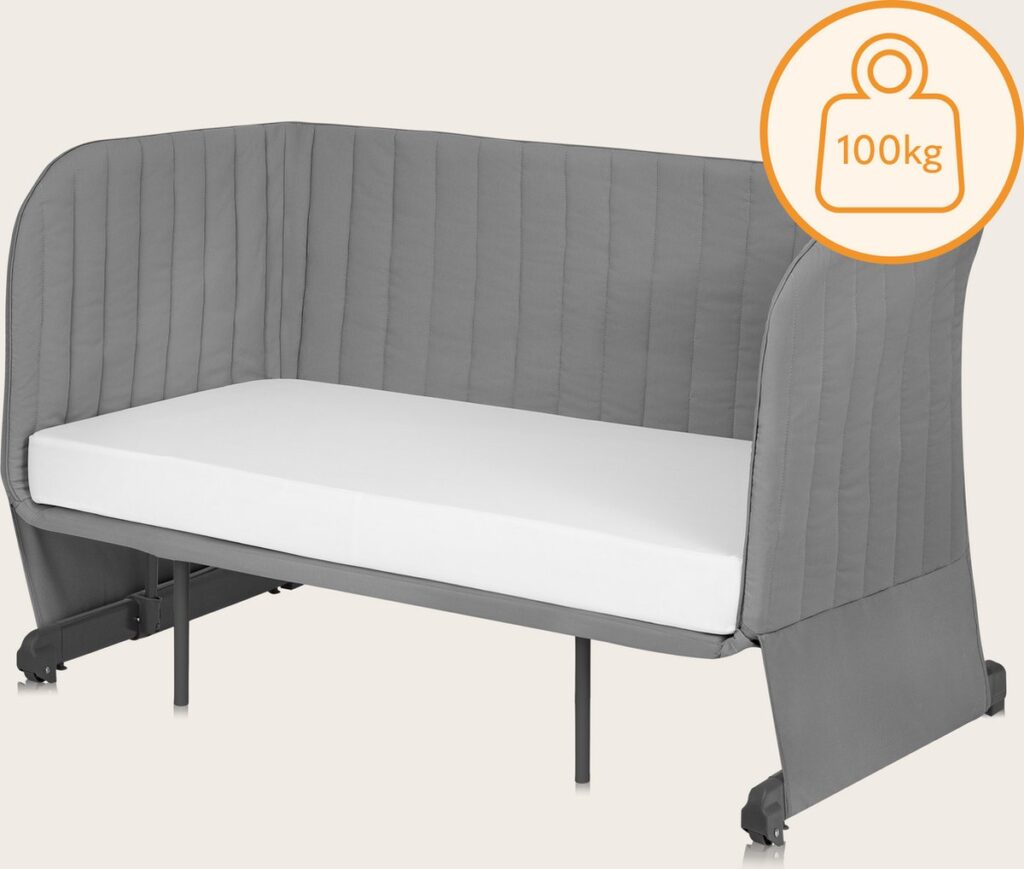Lionelo THOMI PLUS ceļojumu gulta krāsa GREY CONCRETE