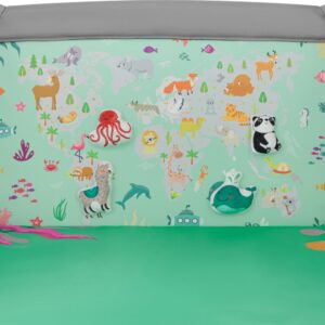Lionelo MILLE PLUS rotaļu manēža bērniem krāsa GREY GREEN