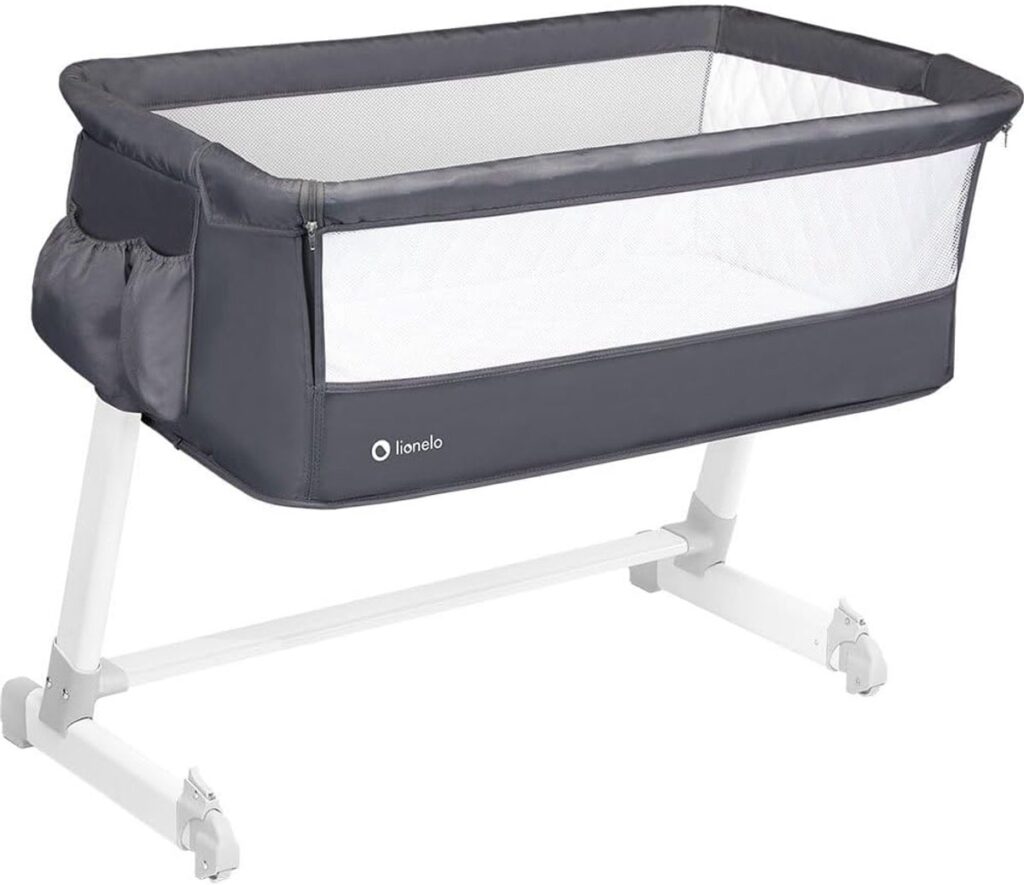 Lionelo THEO ceļojumu gulta krāsa DARK GREY