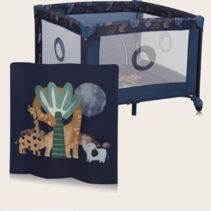 Lionelo BONNIE rotaļu manēža krāsa BLUE NAVY