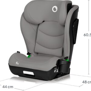 Lionelo NEAL I-Size autokrēsliņš bērniem 100-150cm krāsa Grey Concrete