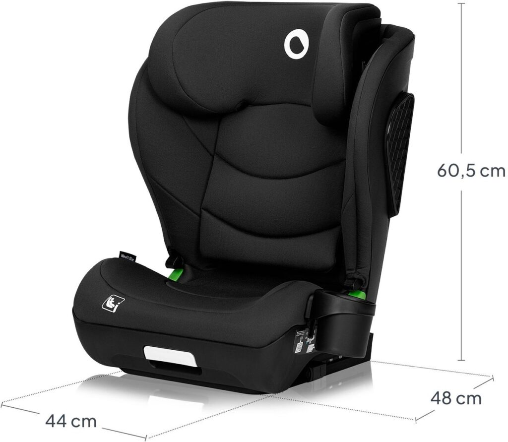Lionelo NEAL I-Size autokrēsliņš bērniem 100-150cm krāsa Black Carbon
