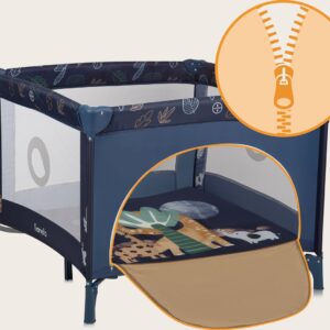 Lionelo BONNIE rotaļu manēža krāsa BLUE NAVY