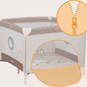 Lionelo BONNIE rotaļu manēža krāsa BEIGE SAND