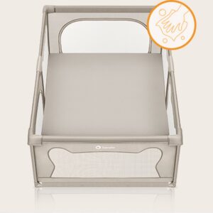 Lionelo WILLOW rotaļu manēža 187x127cm krāsa BEIGE SAND