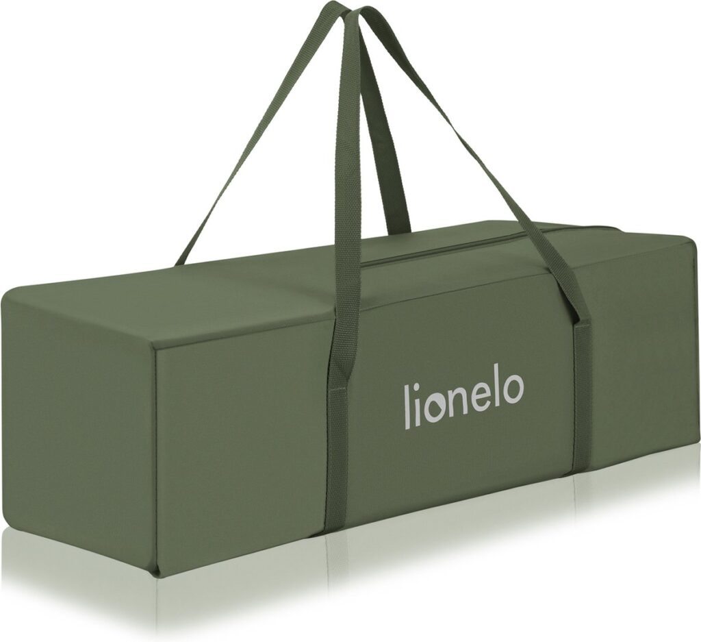 Lionelo JASMIN EASY FOLD ceļojumu gulta krāsa GREEN OLIVE