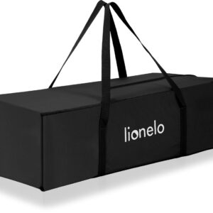 Lionelo ELLEN bērnu ceļojumu gulta krāsa BLACK CARBON