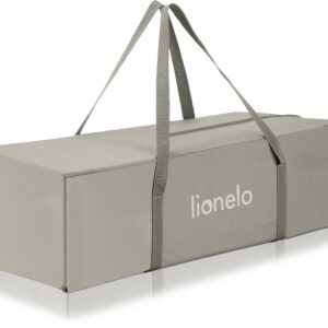 Lionelo LAURA bērnu ceļojumu gulta ar 2 līmeņiem krāsa BEIGE SAND