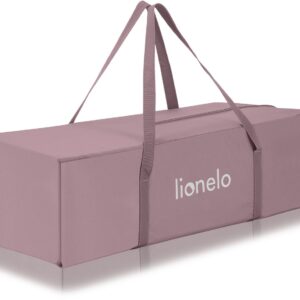 Lionelo LAURA bērnu ceļojumu gulta ar 2 līmeņiem krāsa PINK NUDE