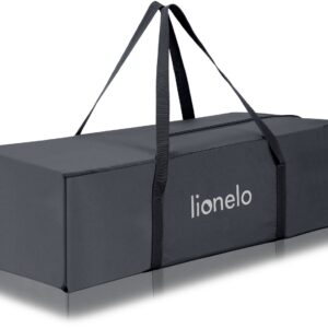 Lionelo LAURA bērnu ceļojumu gulta ar 2 līmeņiem krāsa GREY CONCRETE