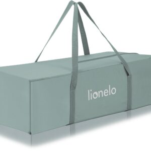 Lionelo LAURA bērnu ceļojumu gulta ar 2 līmeņiem krāsa GREEN SAGE
