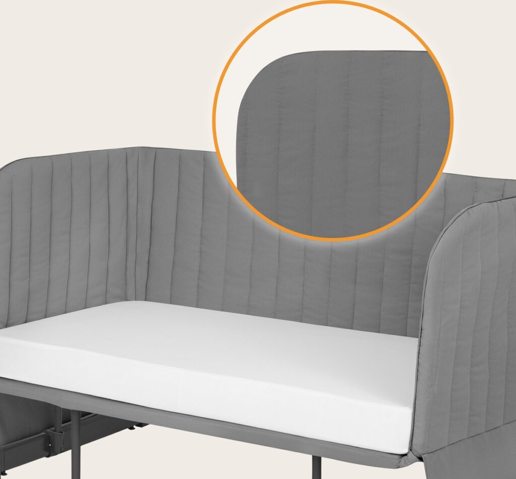 Lionelo THOMI PLUS ceļojumu gulta krāsa GREY CONCRETE