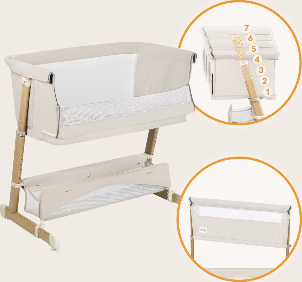 Lionelo THOMI PLUS ceļojumu gulta krāsa BEIGE SAND