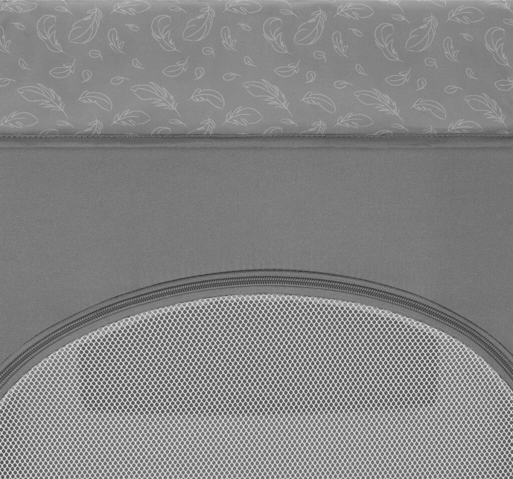 Lionelo JASMIN EASY FOLD ceļojumu gulta krāsa GREY STONE