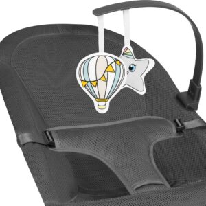 Lionelo JUNE AIR mazuļu šūpuļkrēsliņš krāsa GREY GRAPHITE