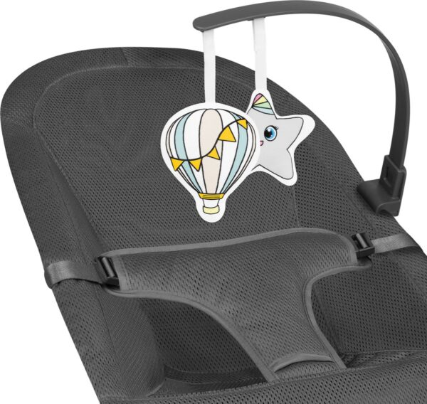 Autokreslini.lv | JUNE AIR mazuļu šūpuļkrēsliņš krāsa GREY GRAPHITE bilde #7