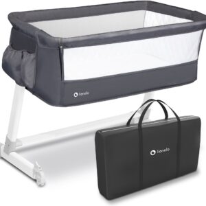 Lionelo THEO ceļojumu gulta krāsa DARK GREY