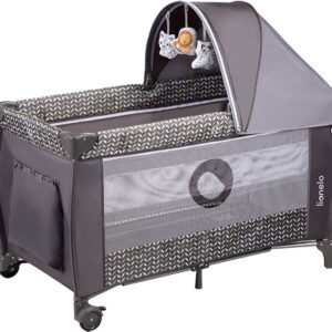 Lionelo SVEN PLUS ceļojumu gulta krāsa GREY SCANDI