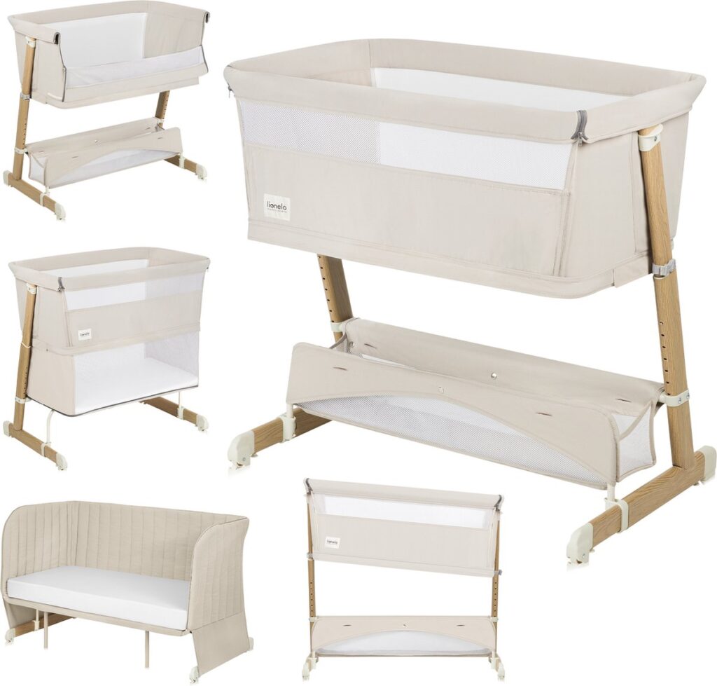 Lionelo THOMI PLUS ceļojumu gulta krāsa BEIGE SAND