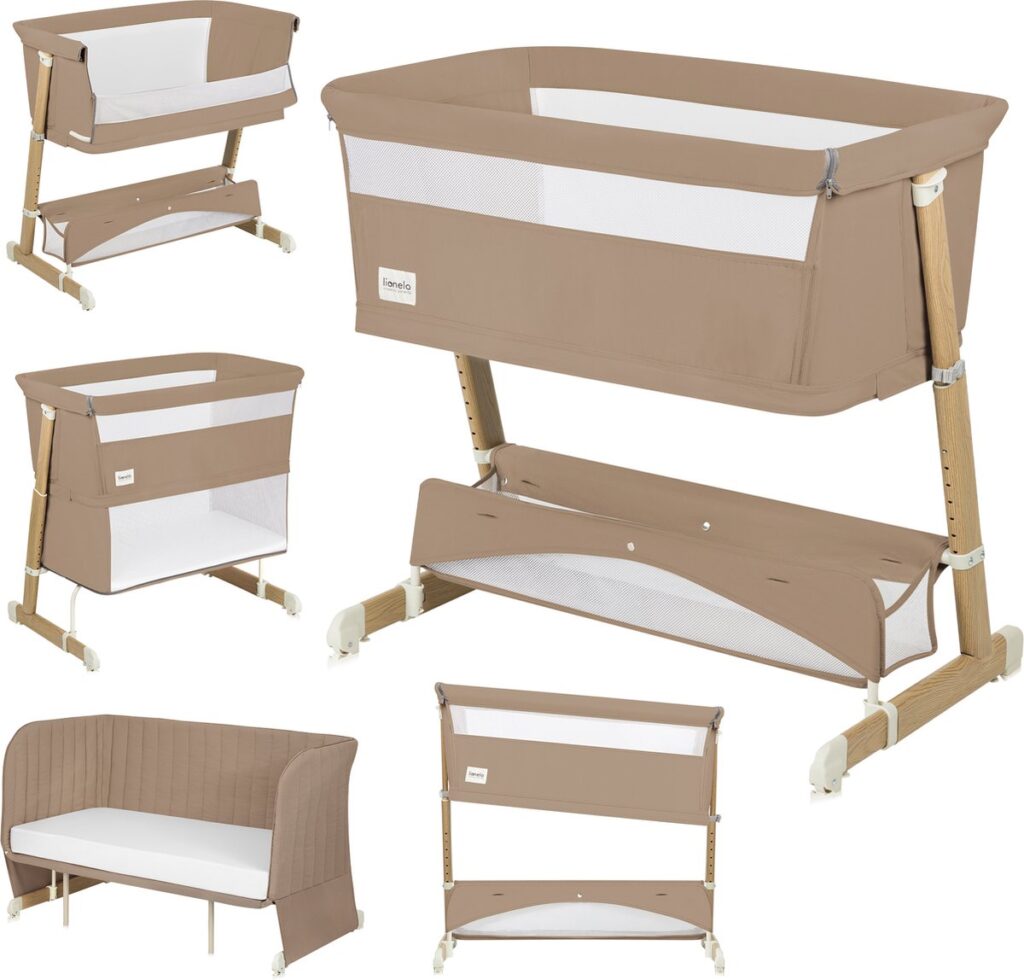 Lionelo THOMI PLUS ceļojumu gulta krāsa BEIGE CARMEL