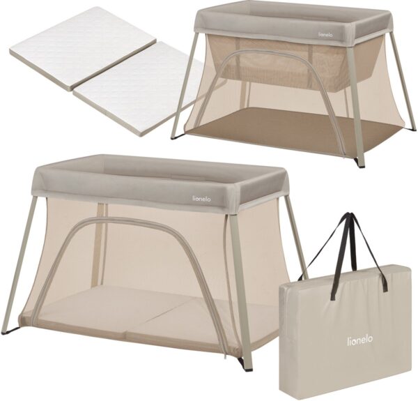 Autokreslini.lv | ALICE bērnu ceļojumu gulta krāsa BEIGE OLIVE bilde #1