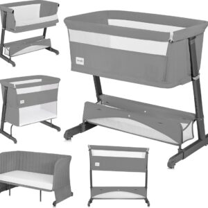 Lionelo THOMI PLUS ceļojumu gulta krāsa GREY CONCRETE