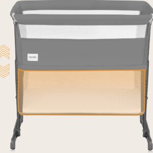 Lionelo THOMI PLUS ceļojumu gulta krāsa GREY CONCRETE